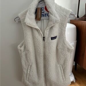 Patagonia Cream Fleece Vest